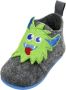 Playshoes Kinder Schuh Filz-Hausschuh Monster Grau - Thumbnail 3