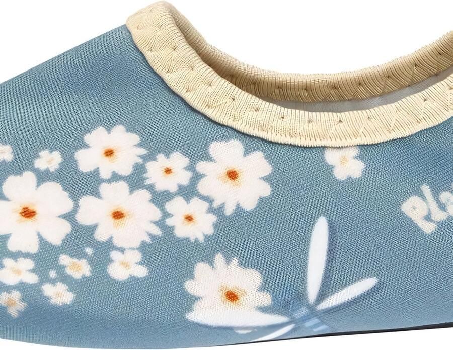 Playshoes Kinder Barfuß-Schuhe Blümchen 174930 Petrol