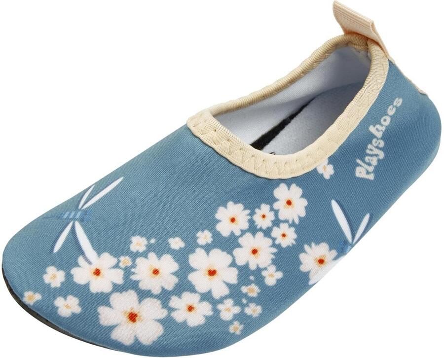 Playshoes Kinder Barfuß-Schuhe Blümchen 174930 Petrol