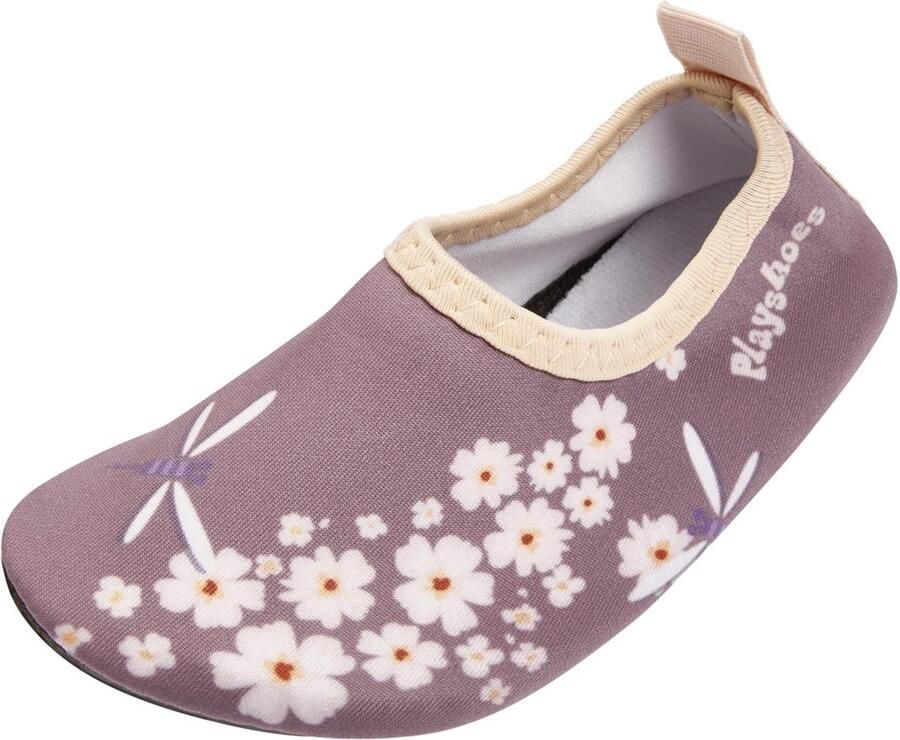 Playshoes kinderschoenen om op blote voeten te dragen met bloemetjes