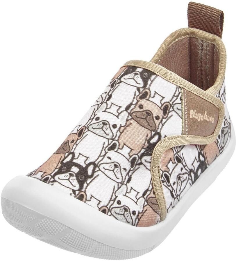 Playshoes Kinder Freizeitschuhe Hunde Allover 201106 Braun