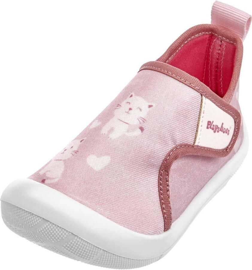 Playshoes Kinder Freizeitschuhe Katze 201104 Rosa