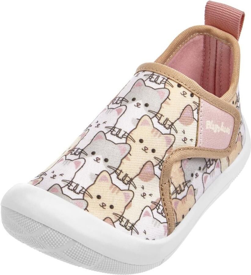 Playshoes Kinder Freizeitschuhe Katze Allover 201107 Rosa