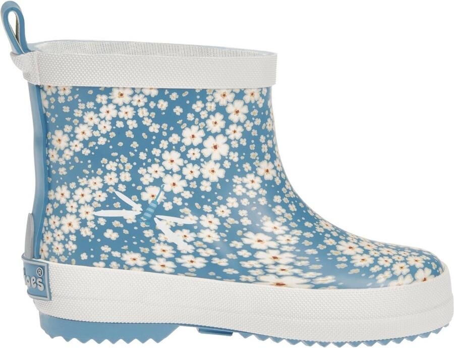 Playshoes Kinder Gummistiefel Halbschaft Blumen 180371 Petrol