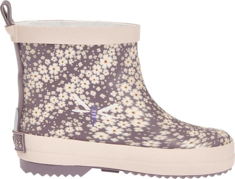 Playshoes Kinder Gummistiefel Halbschaft Blumen 180371 Violett