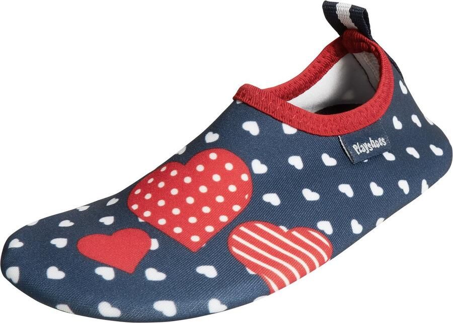 Playshoes UV-waterschoenen voor meisjes hartjes multicolor
