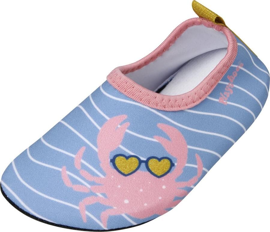 Playshoes Uv-waterschoenen voor meisjes Krab Lichtblauw roze