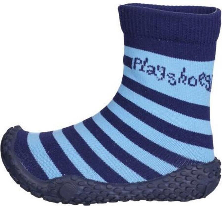 Playshoes Watersokken met strepen voor kinderen Marineblauw lichtblauw