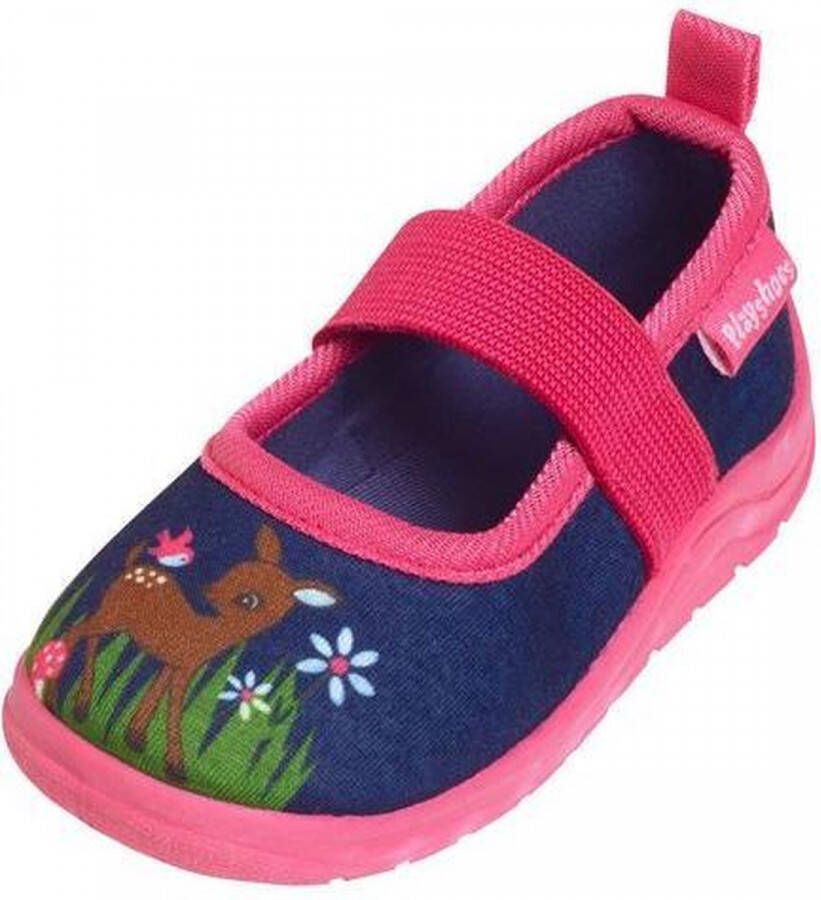 Playshoes Kinder Schuh Hausschuh Igel Jeansblau