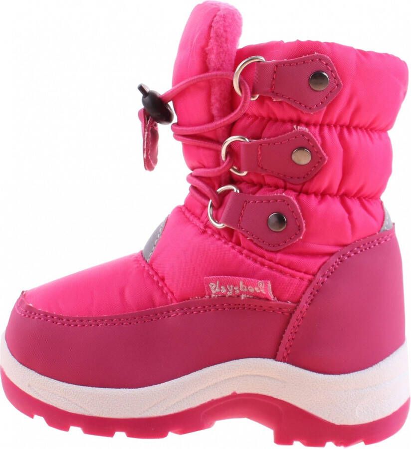 Playshoes Winterlaarzen voor kinderen met veters Roze -23EU