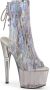 Pleaser Plateau Laarzen Paaldans schoenen 36 Shoes ADORE 1018HCT Paaldans schoenen Zilverkleurig - Thumbnail 1