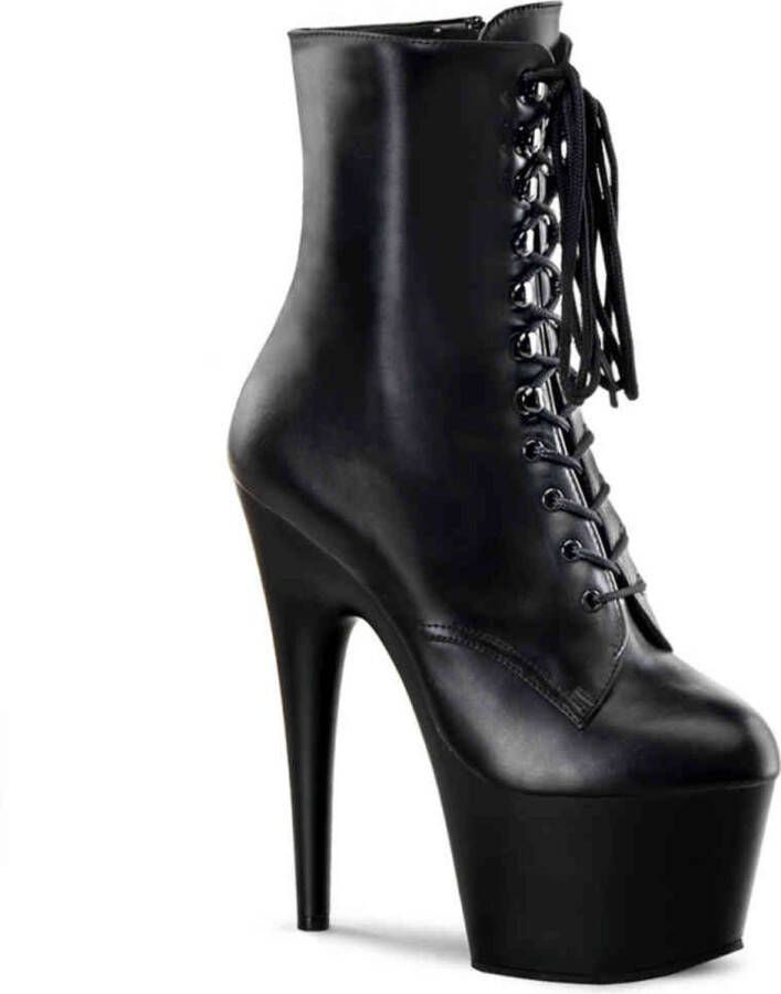 Pleaser ADORE-1020 Plateau Laarzen Paaldans schoenen Paaldans schoenen 45 Shoes Zwart