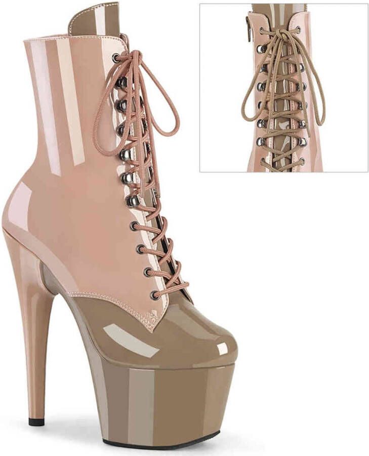 Pleaser ADORE-1020DC Plateau Laarzen Paaldans schoenen 35 Shoes Creme