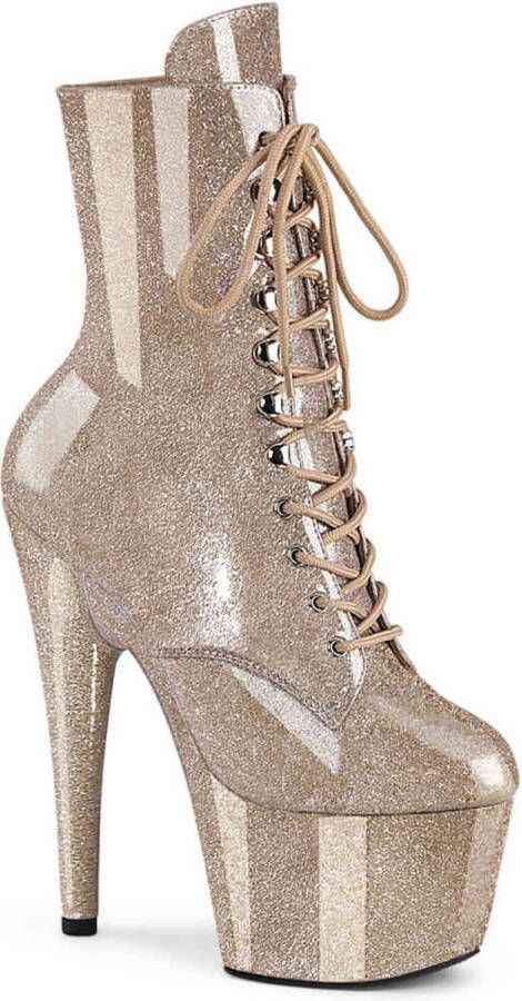 Pleaser ADORE-1020GP Plateau Laarzen 42 Shoes Champagne