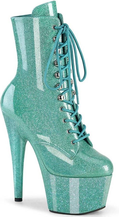 pleaser ADORE-1020GP Plateau Laarzen Paaldans schoenen 35 Shoes Turquoise