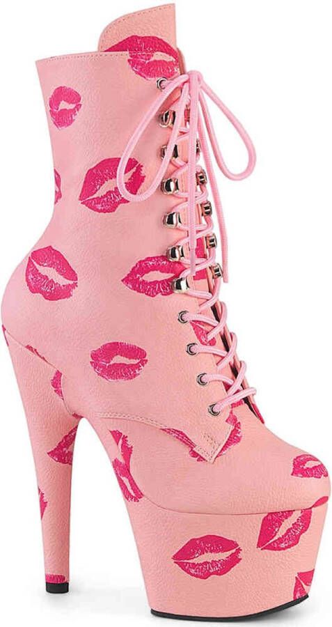 Pleaser ADORE-1020KISSES Plateau Laarzen Paaldans schoenen 38 Shoes Roze