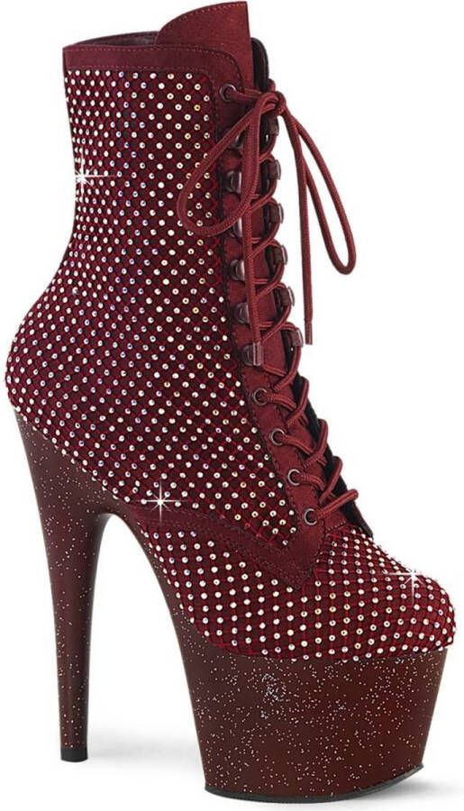 pleaser ADORE-1020RM Plateau Laarzen Paaldans schoenen 35 Shoes Bordeaux rood