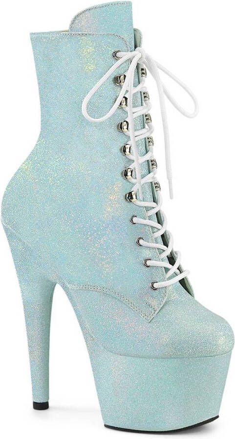 Pleaser ADORE-1020SDG Plateau Laarzen Paaldans schoenen 35 Shoes Blauw