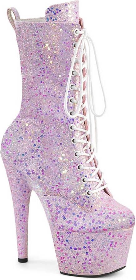 Pleaser ADORE-1040-IG Plateau Laarzen Paaldans schoenen 36 Shoes Paars
