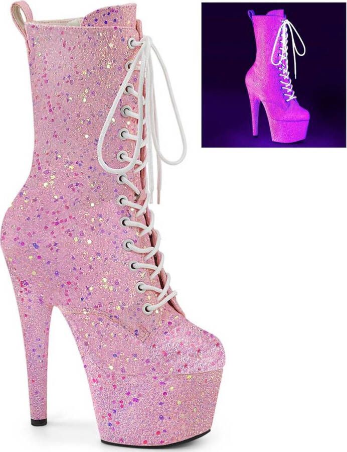 Pleaser ADORE-1040-IG Plateau Laarzen Paaldans schoenen 36 Shoes Roze