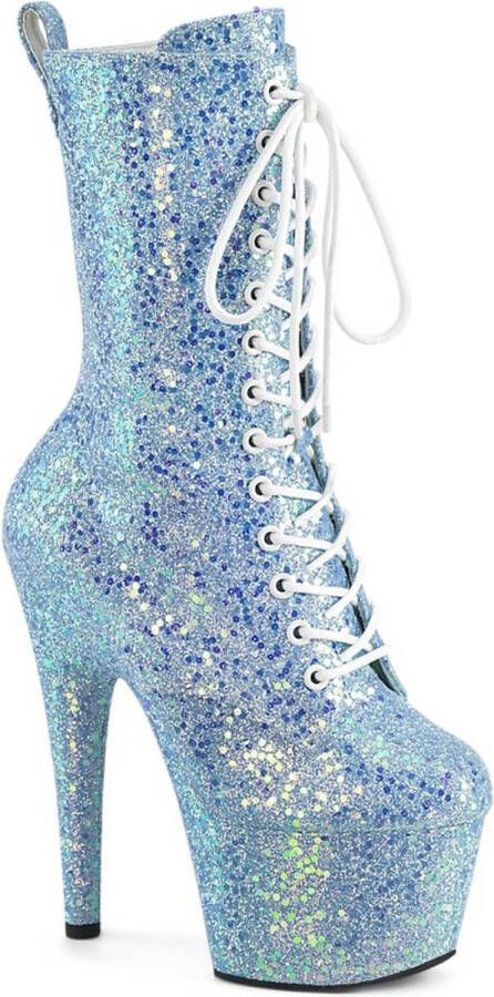 Pleaser ADORE-1040-IG Plateau Laarzen Paaldans schoenen 37 Shoes Blauw - Foto 1