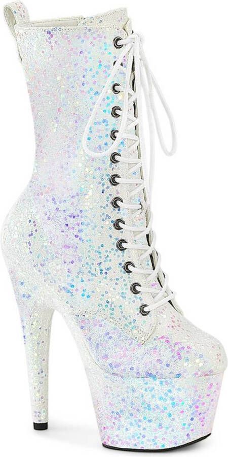 Pleaser ADORE-1040-IG Plateau Laarzen Paaldans schoenen 37 Shoes Wit Multicolours