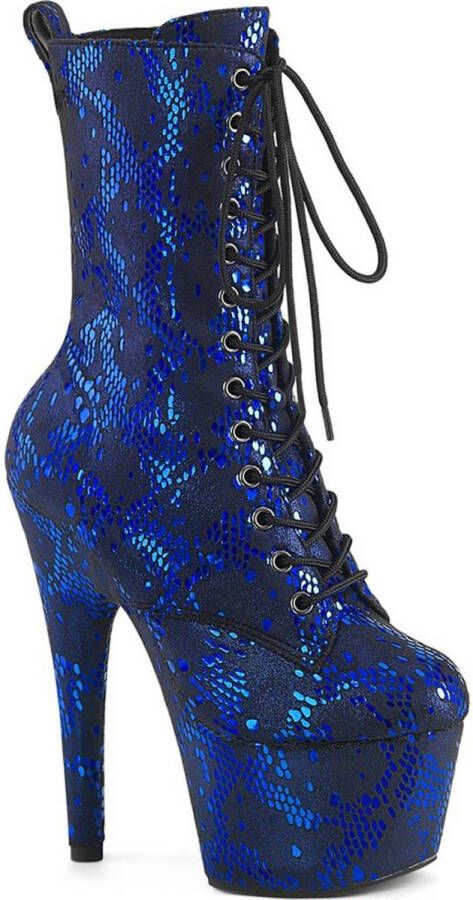 pleaser ADORE-1040SPF Plateau Laarzen Paaldans schoenen 36 Shoes Blauw