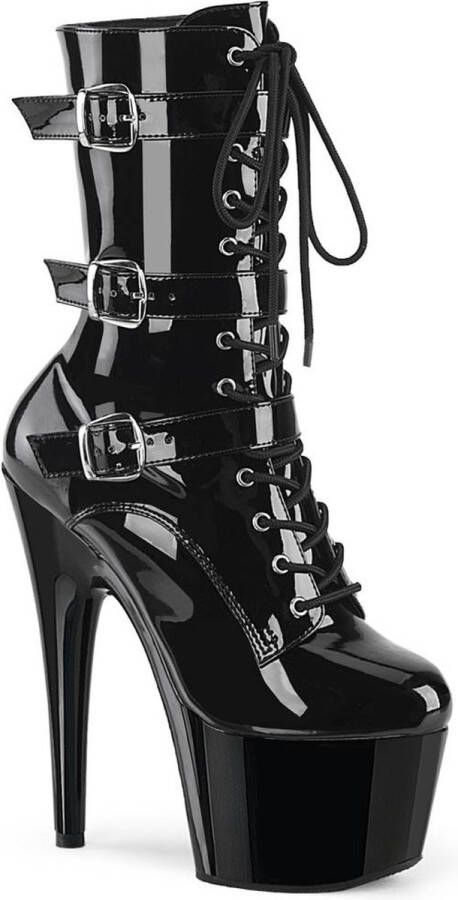 Pleaser ADORE-1043 Plateau Laarzen Paaldans schoenen 35 Shoes Zwart