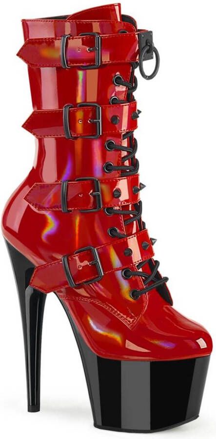 Pleaser ADORE-1046TT Plateau Laarzen Paaldans schoenen 35 Shoes Rood