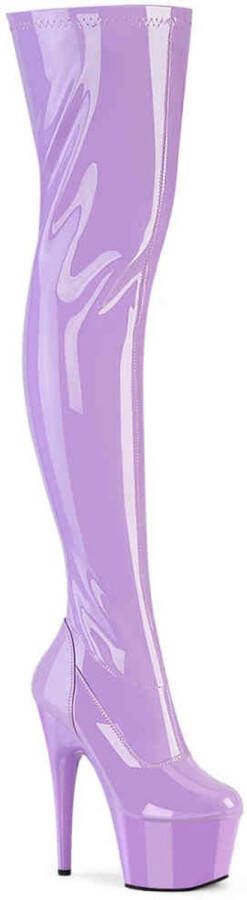Pleaser ADORE-3000 Plateau overknee Laarzen 38 Shoes Paars