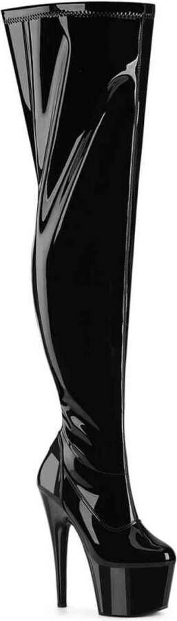 Pleaser ADORE-3000WCF Plateau Overknee Laarzen 42 Shoes Zwart