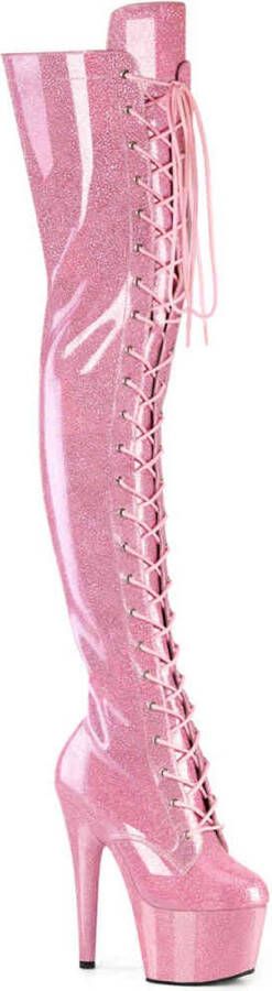 Pleaser ADORE-3020GP Plateau Laarzen 35 Shoes Roze