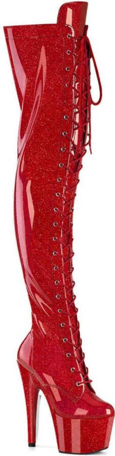 Pleaser ADORE-3020GP Plateau Laarzen 38 Shoes Rood