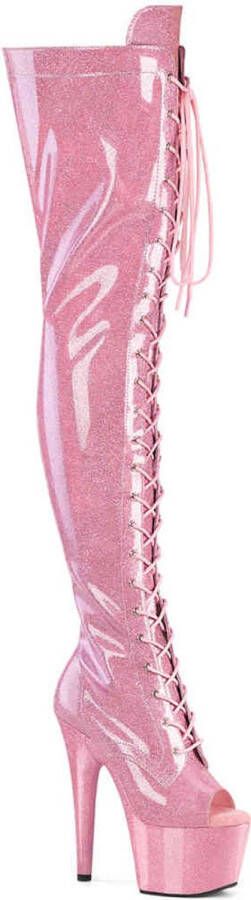 Pleaser ADORE-3021GP Plateau Laarzen 35 Shoes Roze