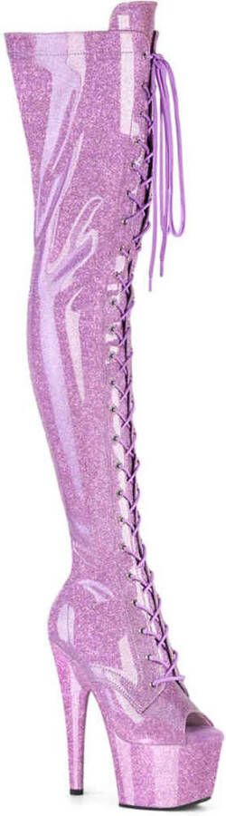 Pleaser ADORE-3021GP Plateau Laarzen 41 Shoes Lila