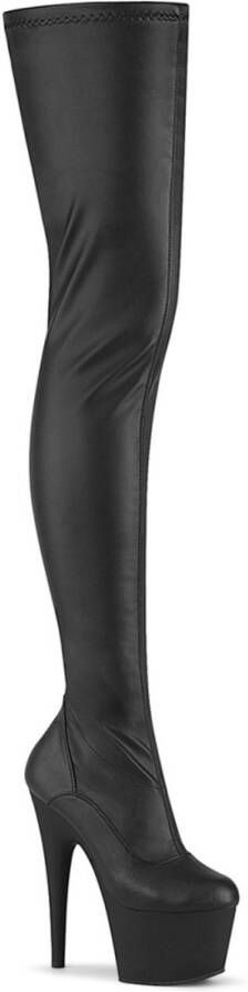 Pleaser ADORE-4000 Plateau Overknee Laarzen 41 Shoes Zwart