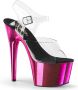 Pleaser Sandaal met enkelband Paaldans schoenen 42 Shoes ADORE 708 Paaldans schoenen Zwart Roze - Thumbnail 2