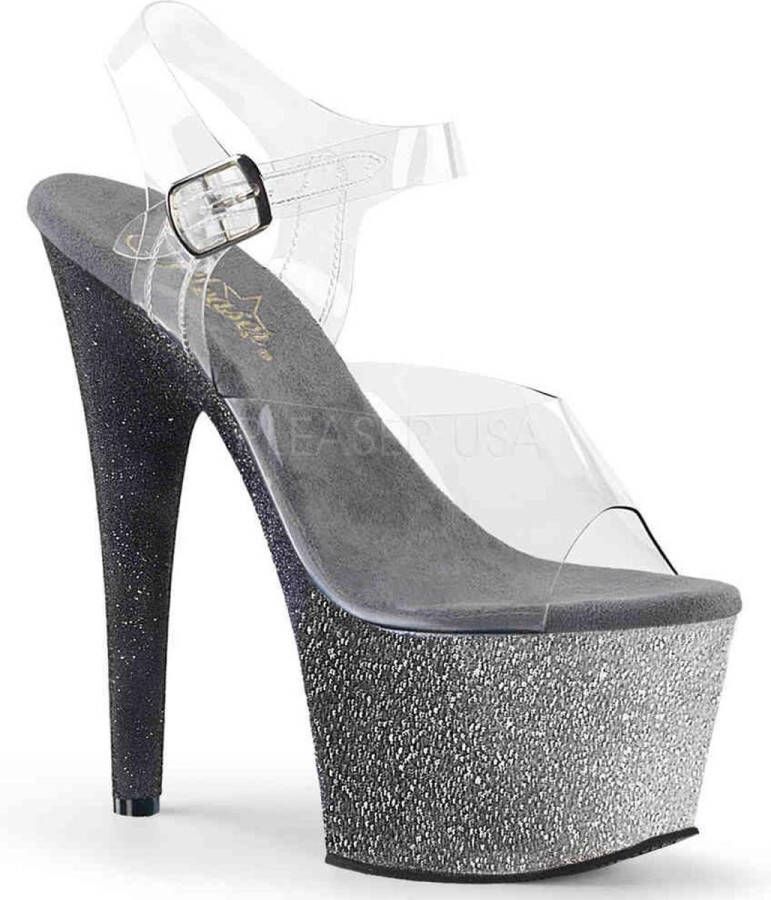 Pleaser ADORE-708OMBRE Sandaal met enkelband Paaldans schoenen Paaldans schoenen 39 Shoes Blauw Transparant - Foto 1