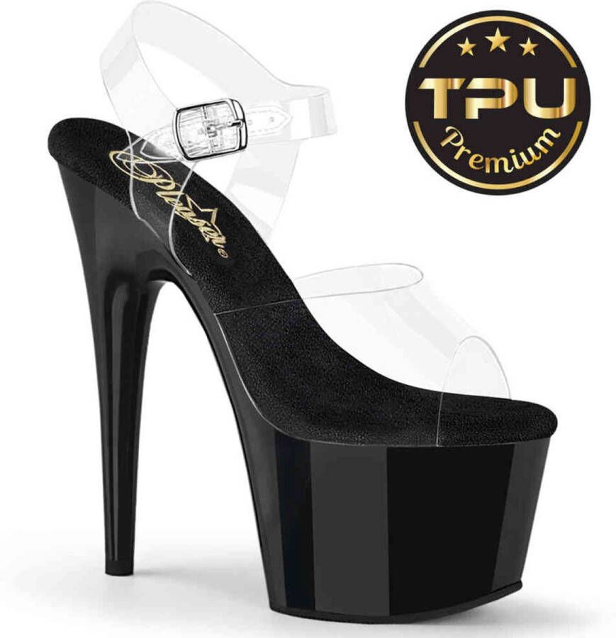 Pleaser ADORE-708PREM Sandaal met enkelband 42 Shoes Transparant