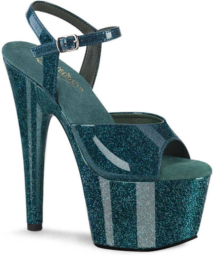Pleaser ADORE-709GP Sandaal met enkelband 44 Shoes Groen