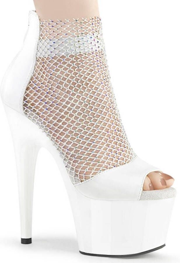 Pleaser ADORE-765RM Plateau Laarzen Paaldans schoenen Paaldans schoenen 35 Shoes Wit