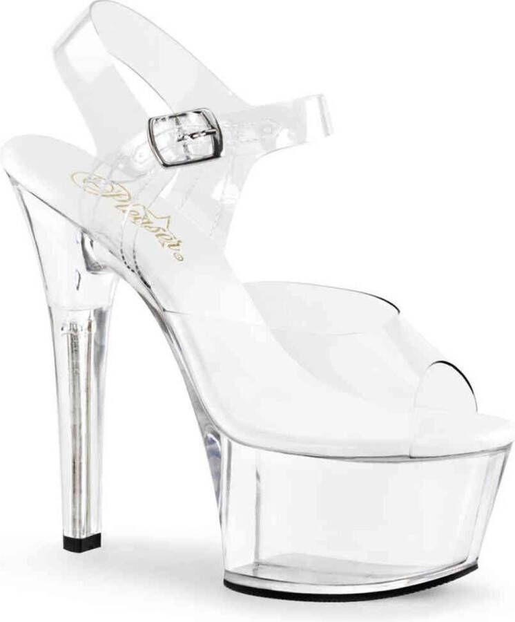 Pleaser Sandaal met enkelband Paaldans schoenen 45 Shoes ASPIRE 608 Paaldans schoenen Transparant - Foto 1