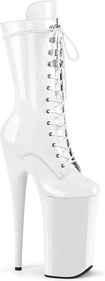 Pleaser BEYOND-1050 Plateau Laarzen 35 Shoes Wit