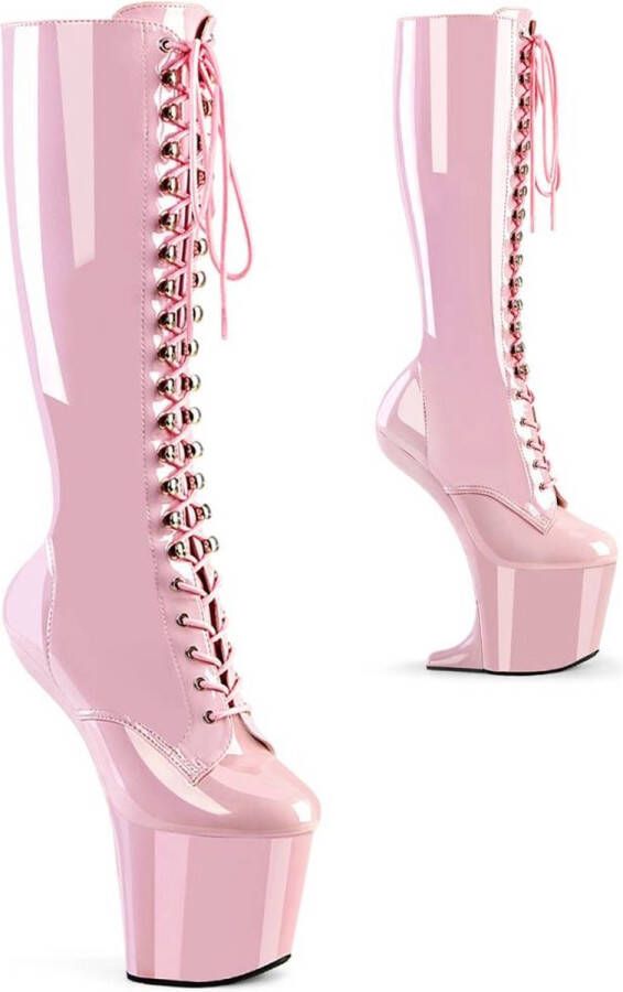 pleaser CRAZE-2023 Plateau Overknee Laarzen 36 Shoes Roze