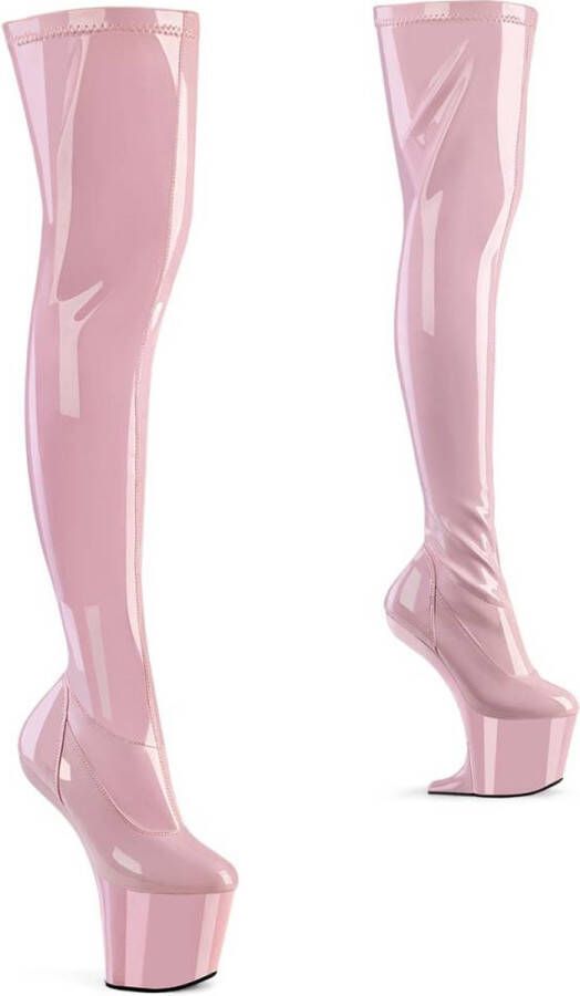 pleaser CRAZE-3000 Plateau Overknee Laarzen 37 Shoes Roze