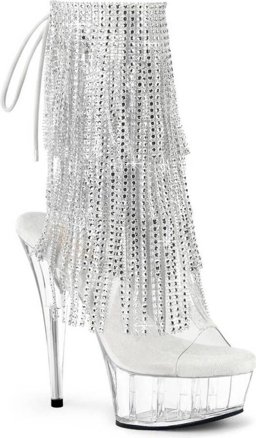 Pleaser DELIGHT-1017RSF Plateau Laarzen 41 Shoes Transparant