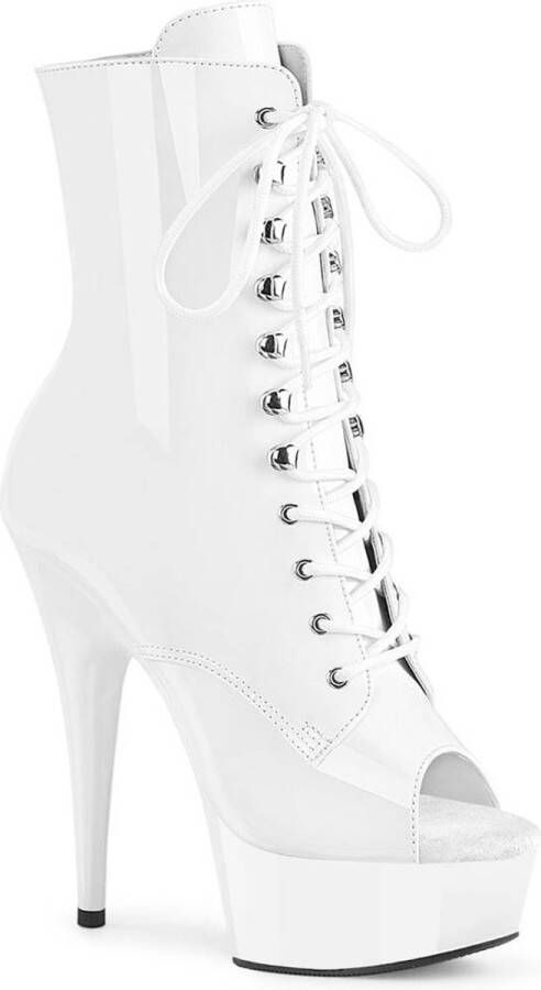 Pleaser DELIGHT-1021 Plateau Laarzen 36 Shoes Wit