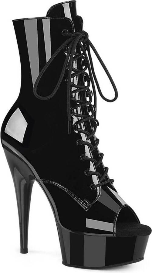 Pleaser DELIGHT-1021 Plateau Laarzen 36 Shoes Zwart