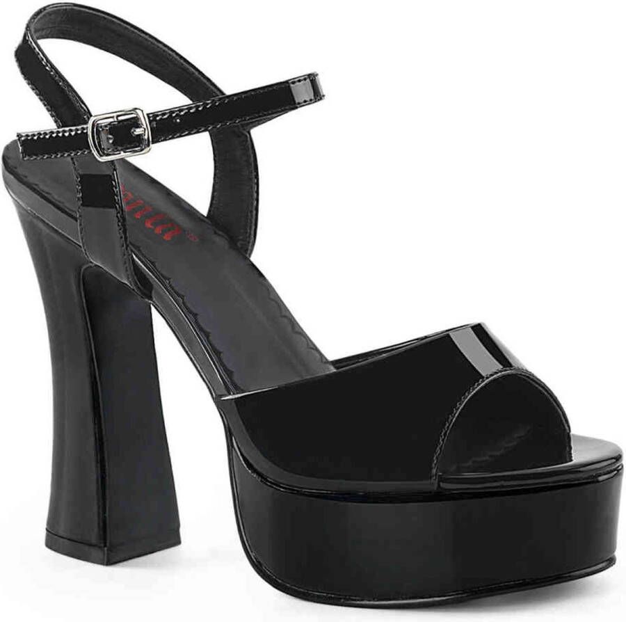 Pleaser DOLLY-09 Sandaal met enkelband 39 Shoes Zwart