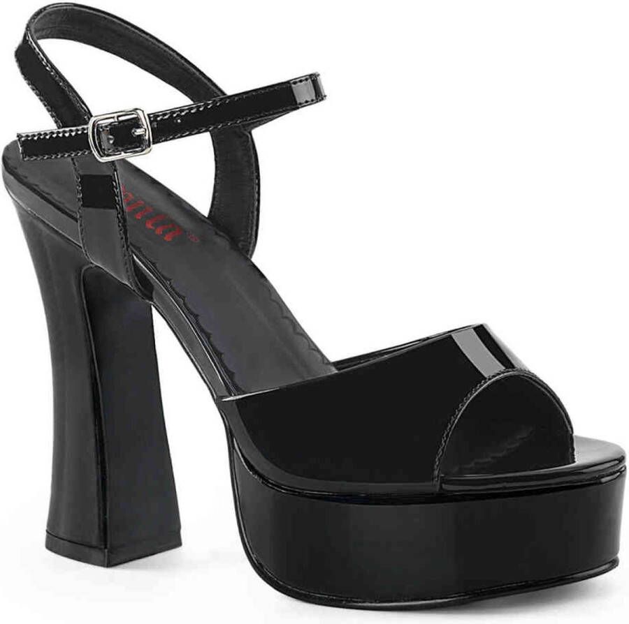 Pleaser DOLLY-09 Sandaal met enkelband 47 Shoes Zwart